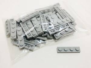 【新品未使用】レゴ　LEGO　プレート　1x4 グレー　ライトグレー　新灰　50枚　１×４