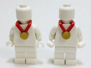 【新品未使用】レゴ　LEGO　ミニフィグ　アクセサリー　金メダル　ゴールドメダル　2個