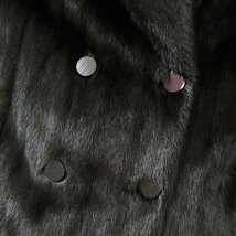 r5f121321★毛綺麗 BRUGE ダークミンク オーバーサイズ 超ロング デザインコート 着丈116cm 11号_画像3