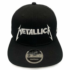 NEW ERA ニューエラ METALLICA メタリカ コラボ スナップ バック メッシュ キャップ ブラック 正規品 / B4555