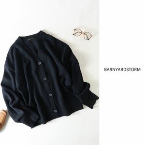 超美品☆バンヤードストーム BARNYARDSTORM☆ボリューム袖 Vネックカーディガン 0サイズ☆A-O 8122