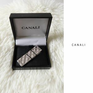 新品☆カナーリ CANALI☆チェック柄 マネークリップ ☆M-S 8376