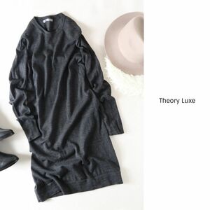 セオリーリュクス Theory Luxe☆毛100% クルーネック ニットチュニック 40サイズ☆A-O 8315