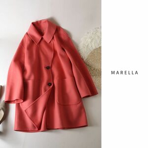 マックスマーラ/マレーラ MARELLA☆一枚仕立て ウールコート 40サイズ☆A-O 0010