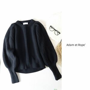 1.3万☆2021AW☆アダムエロペ Adam et Rope’☆洗える ウール混 コンビパターンニット フリーサイズ☆E-M 0133