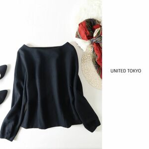 ユナイテッドトウキョウ UNITED TOKYO☆ウール100% ウールボートネックプルオーバー 1サイズ 日本製☆N-H 0124