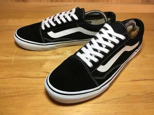 ★VANS バンズ 国内企画 OLD SKOOL オールドスクール Ultra Cush 黒×白 26.5ｃm 美品 Used 検ベージュ SK8 ハーフキャブ スリッポン