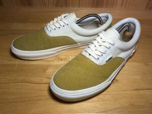 ★VANS バンズ 国内企画 ERA エラ サンドイエロー 黄×白 27.0cm 美品 Used 検 スニーカー スリッポンオールドスクール sk8 ハーフキャブ