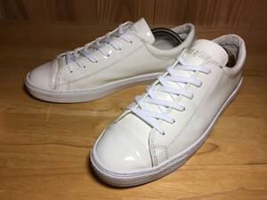 ★CONVERSE コンバース ALL STAR オールスター クップ エナメル OX 白 9.5インチ 28.0cm Used 検 スケートボーディング チャック テイラー