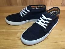 ★VANS バンズ 国内企画 CHUKKA チャッカ 紺×白 ペイズリー 26.0cmUsed 検 スニーカー SK8 オールドスクール ハーフキャブ_画像1