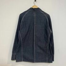 【 POST OVERALLS 】 90s アメリカ 製 デニム カバーオール ジャケット L o'alls ポスト オーバーオールズ USA DENIM_画像3