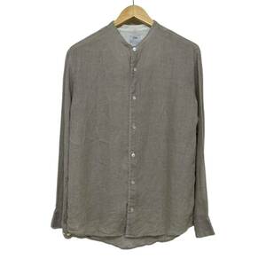 【 visvim 】 INGALL SHIRT スタンド カラー 柄 リネン シャツ 3 L visvim ビズビム ヴィズヴィム 