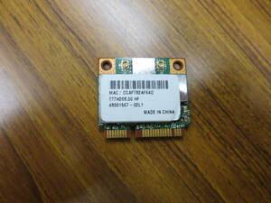 【中古】 Broadcom 無線LANカード Wi-Fiカード 802.11b/g/n 300Mbps 2.4GHz BCM943227HM4L