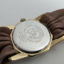 E86　DIESELディーゼル DZ-5149 ボーイズ 革ベルト ダークブラウンクォーツ式 腕時計 中古品_画像8