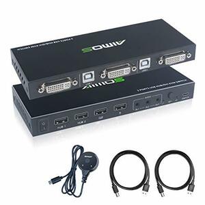 KVM switch DVI 2 input 1 output 2 port switch,DVI switch .-,2 pcs PC, keyboard, mouse also have, audio with function 