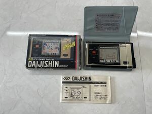 11◆【美品】BANDAI バンダイ LCD GAME DIGITAL GAME&WATCH ゲームウォッチ　大地震　DAIJISHIN 付属品付き　希少