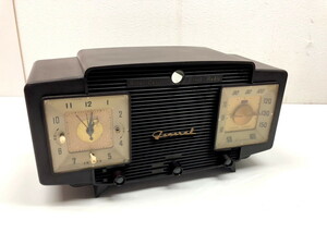 ■□18109-B44　真空管ラジオ　八欧電機株式会社　Super DeLuxe Clock Radio ゼネラル6球スーパー6S-26 昭和レトロ