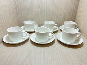 【K-013】【中古】イッタラ　iittala TEEMA ティーマ　カップ&ソーサー　6客セット