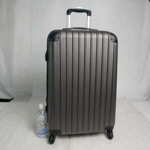 中古100　Mサイズ　スーツケース　キャリーケース　グレー
