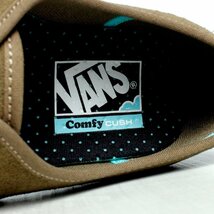 新品 VANS バンズ ヴァンズ US企画 メンズ AUTHENTI ComfyCush オーセンティック 茶 ブラウン系 黒ソール スニーカー US9.5（27.5cm）_画像6