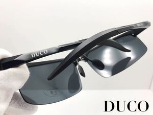 DUCO メタルフレーム 偏光レンズ バネ丁番 サングラス/メガネ