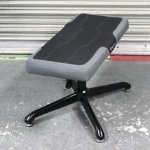 T687) Bauhutte ゲーミングオットマン ワイド BOT-700 デスク下専用 ブラック ファブリック あぐらアーマー バウヒュッテ Eスポーツ 事務_画像4