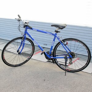 T709) GIOS MISTRAL 700C クロスバイク 軽量アルミフレーム 3×8段 24速 520mm ジオス ミストラル ブルー シマノ SIMANO 自転車
