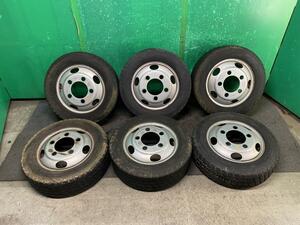 中古 キャンター FE70B タイヤホイール 6本 205/65R16 タイヤホイール