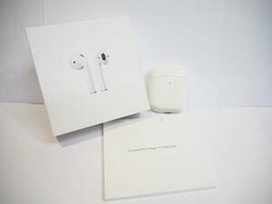 ◆接続確認済み◆Apple/アップル AirPods (第2世代) エアーポッズ MRXJ2J/A Bluetooth ワイヤレス イヤホン A2032 A2031 A1938 70744