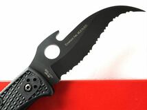 【新品未使用】 スパイダルコ ナイフ メイトリアーク2 エマーソン ブラックSPYDERCO MATRIARCH 2 EMERSON BLACK エマーソン特許付きモデル_画像4