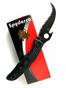 【新品未使用】 スパイダルコ ナイフ メイトリアーク2 エマーソン ブラックSPYDERCO MATRIARCH 2 EMERSON BLACK エマーソン特許付きモデル