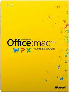 製品版●Microsoft Office for Mac Home and Student 2011 ファミリーパック●正規認証