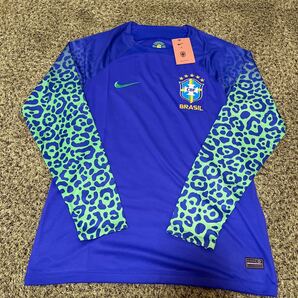 【新品】NIKE/ブラジル代表 2022/23レプリカユニホーム(長袖)アウェイ/ナイキ/サッカー/フットボールの画像1