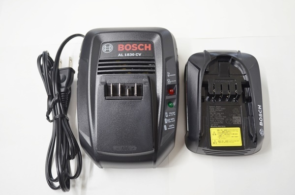 美品 ボッシュ BOSCH 純正 バッテリ 18V 2.5Ah 充電器 AL1830CV セット