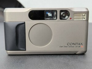 CONTAX コンタックス T2 コンパクトカメラ フィルムカメラ チタンシルバー フラッシュ付き 動作未確認
