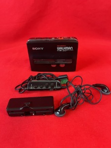 SONY WALKMAN WM-GX77 カセットプレーヤー・ウォークマン 電池ケース、リモコン、イヤホーン付き