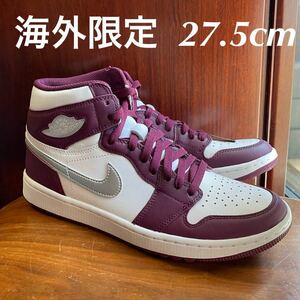 海外限定 27.5cm エアジョーダン1 Hi ボールド ホワイト シルバー 白銀 TRAVIS SCOTT ゴルフ AIR JORDAN 1 Low NIKE MAX 90 86 NRG ナイキ