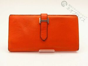 ◆S9440 HERMES エルメス ベアン スフレ マチ付 二つ折り 長財布