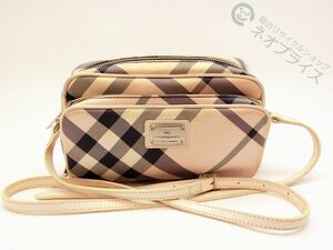 ◆S9117 BURBERRY バーバリー ブルーレーベル ノバチェック柄 ショルダー バッグ