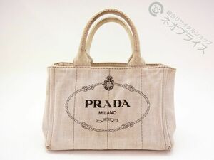 ◆A6832 PRADA プラダ デニム カナパ ミニトート ハンド バッグ