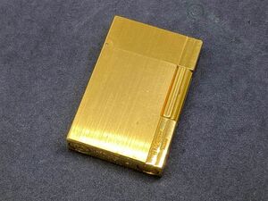 ◆Y7694 超快音 Dupont デュポン ガス ライター ギャッツビー サロメライン ゴールド 良品