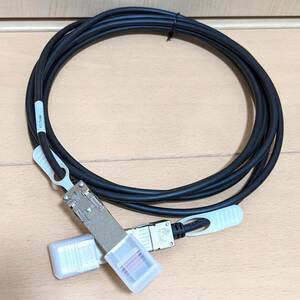 動作品 未使用に近い Amphenol 10GbE SFP+ ケーブル 3m FCI 10110818-2030LF 30AWG