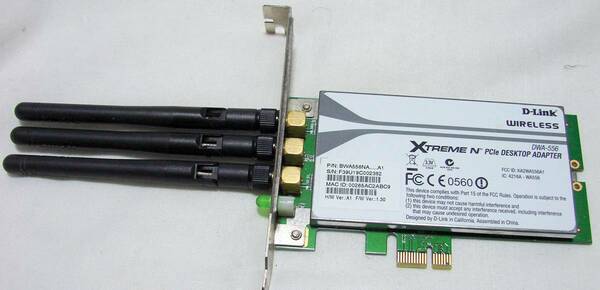 WIFI 無線LAN PCI-Eカード D-LINK DWA-556