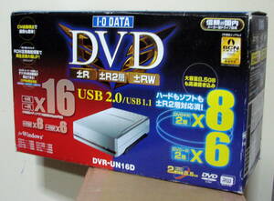 外付けDVDスーパーマルチドライブ I・O DATA DVR-UN16D