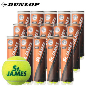 ▼▼「送料無料」　DUNLOP(ダンロップ)「St.JAMES (セントジェームス )（15缶/60球)」テニスボール　新品未開封