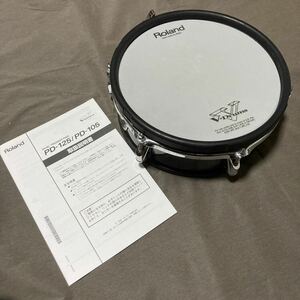 ★完動! Roland V-Drum V-Pad PD-105 BK ブラック スネア タム ローランド 電子ドラム トリガー パッド