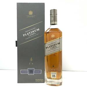 ▼【未開栓】JOHNNIE WALKER PLATINUM LABEL 18年 スコッチウイスキー 750ml 40% ジョニーウォーカー プラチナ プラチナム ラベル 箱付