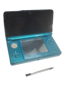 17536 任天堂/Nintendo/ニンテンドー 3DS/CTR-001/ゲーム機/本体/アクアブルー/当時物/3D映像/コレクション/ゲーム機