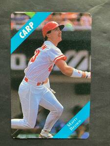 カルビープロ野球カード 94年 No.8 M・ブラウン 広島カープ 1994年 (検索用) レアブロック ショートブロック ホログラム 金枠 地方版