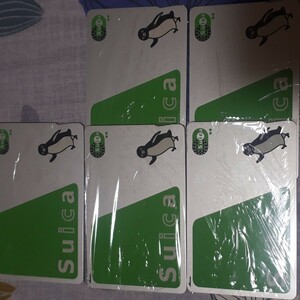 5枚 Suica スイカ 無記名 デポジットのみ 残高0円 